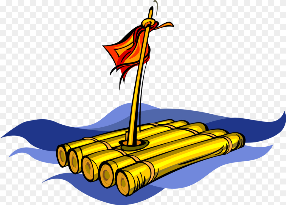 Bamboo Raft Vector, Weapon, Dynamite, Machine, Wheel Free Png Download