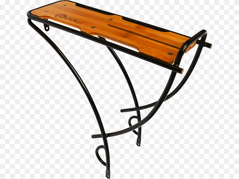 Bamboo Rear Bike Rack Yolo Board, Coffee Table, Desk, Furniture, Table Free Transparent Png