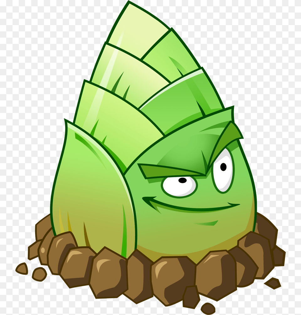 Bamboo Shoot Plant Plants Vs Zombies 2 Bamboo, Green, Face, Head, Person Free Png Download
