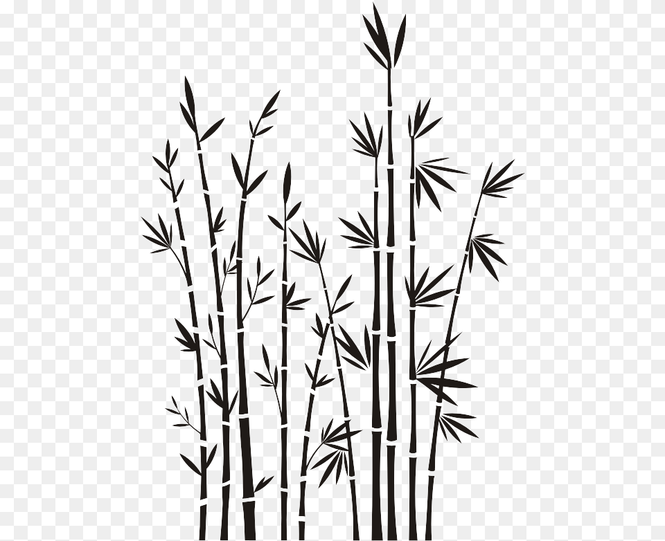 Bamboo Silhouette Clipart Bamboo Tree Vector Silhouette, Plant Free Transparent Png