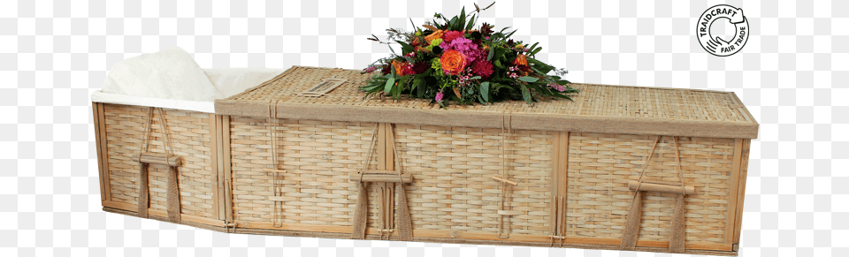 Bamboo Six Point Coffin 3q Flowers Hero Slide Coffin, Flower, Flower Arrangement, Flower Bouquet, Plant Free Transparent Png