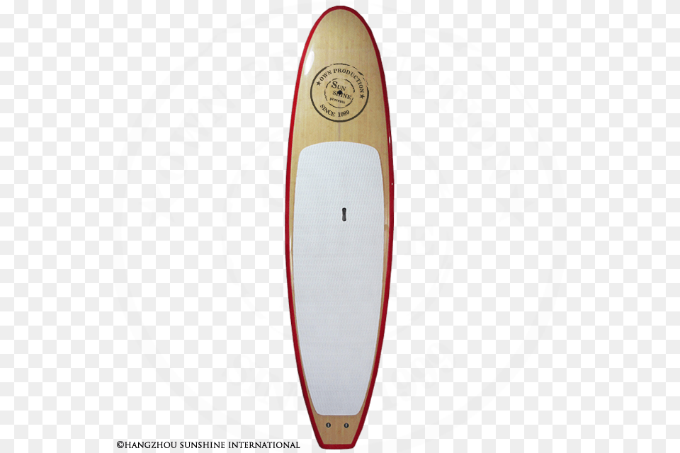 Bamboo Stand Up Paddle Board Sup Board With White Deck Surfboard, Leisure Activities, Surfing, Sport, Water Png Image