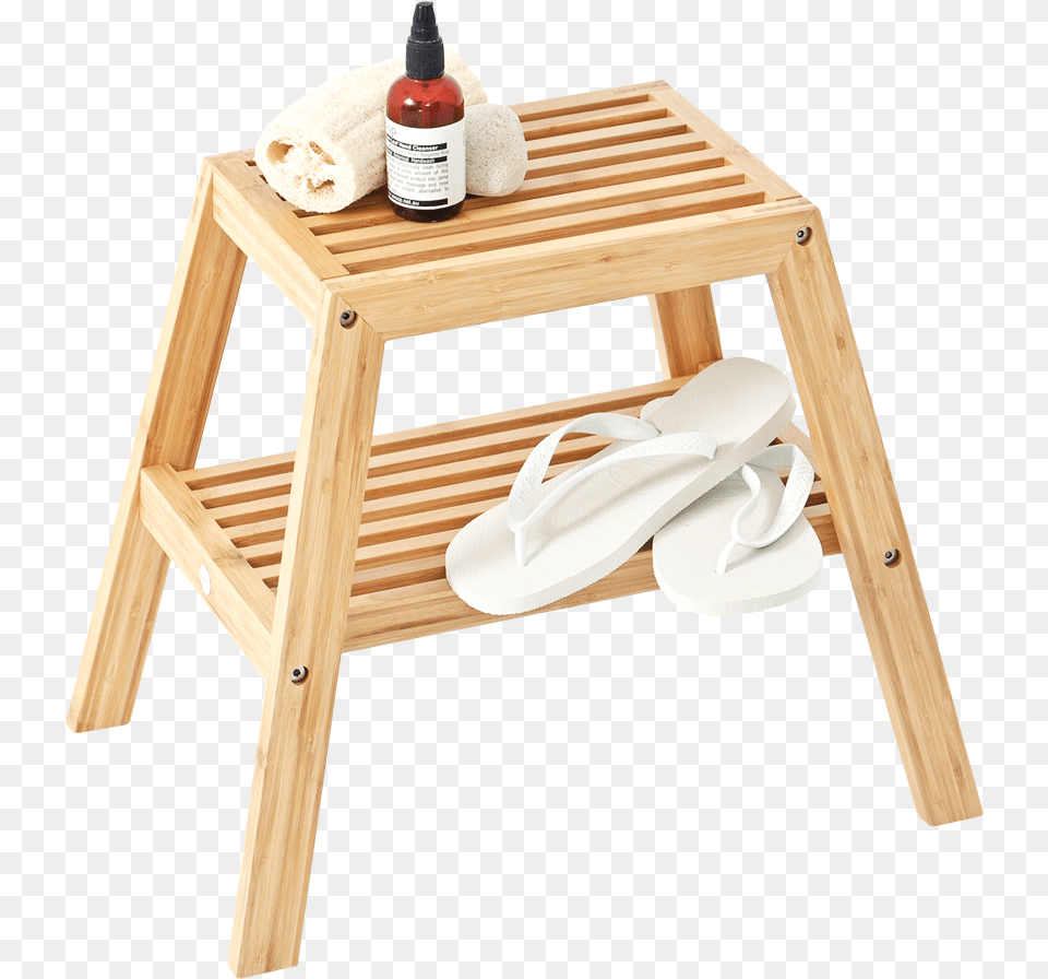 Bamboo Step Stool Uk, Clothing, Footwear, Sandal, Wood Free Png