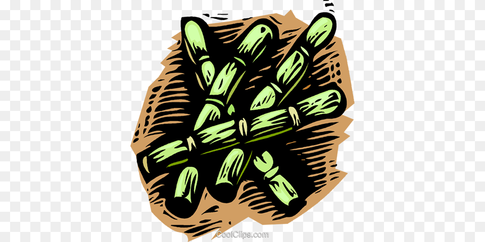 Bamboo Woodcut Style Royalty Vector Clip Art, Person, Cutlery Free Png