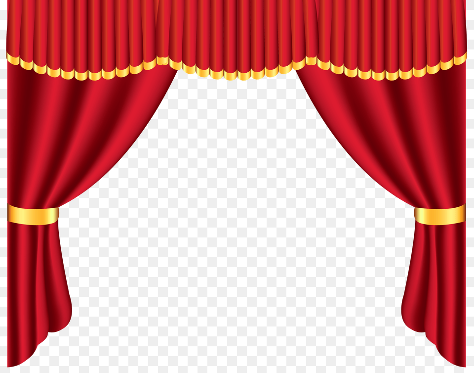 Bampf Curtainly Curtains Red Curtains, Stage, Curtain, Indoors, Theater Png