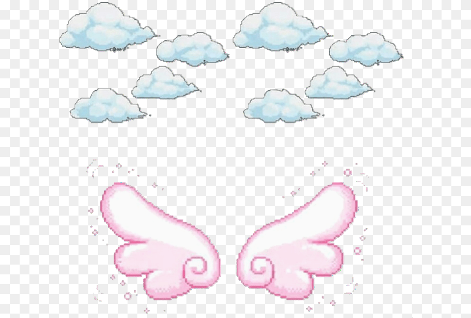 Bampw Overlay And Pixel Image Clouds Pixel Art, Cloud, Cumulus, Nature, Outdoors Png