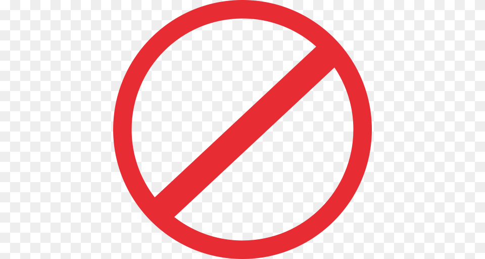 Ban Red Icon With And Vector Format For Unlimited, Sign, Symbol, Road Sign Png Image