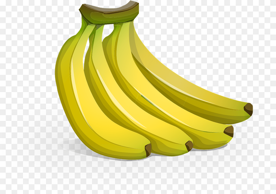 Banana Animation, Food, Fruit, Plant, Produce Png Image