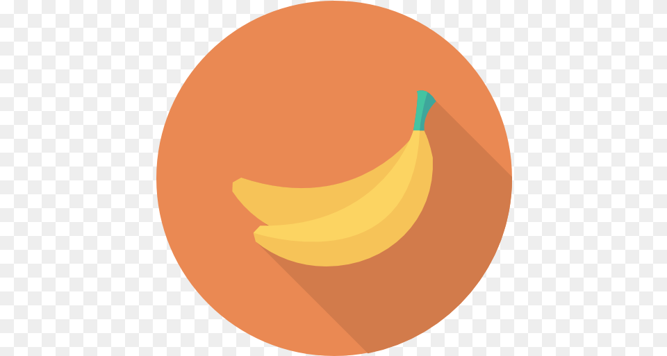 Banana Banana Circle Icon, Produce, Food, Fruit, Plant Free Transparent Png