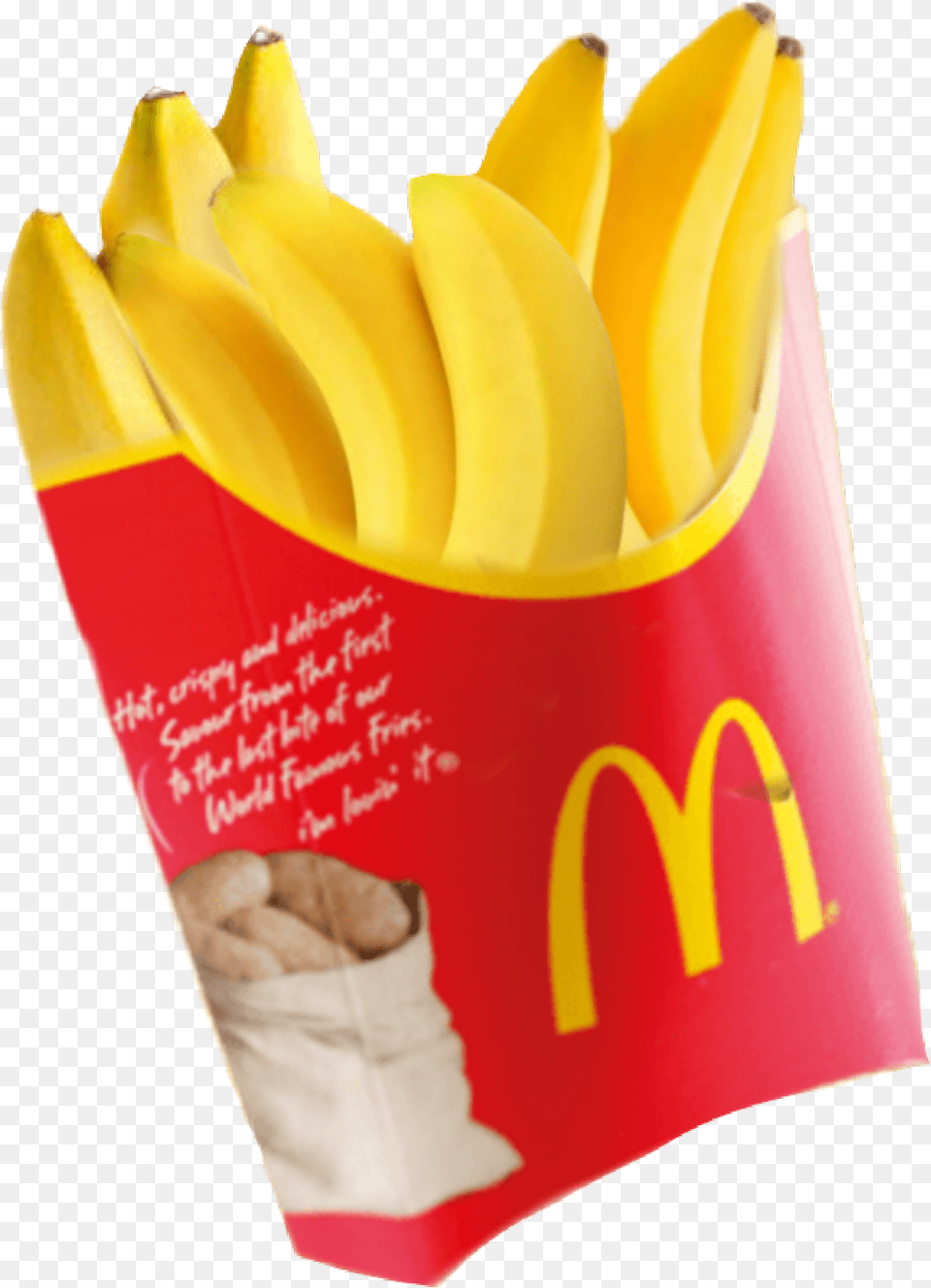 Banana Bananas Fries Friese Mcdonalds Mcdonald Medium Mcdonalds Fries Uk, Food, Fruit, Plant, Produce Free Png