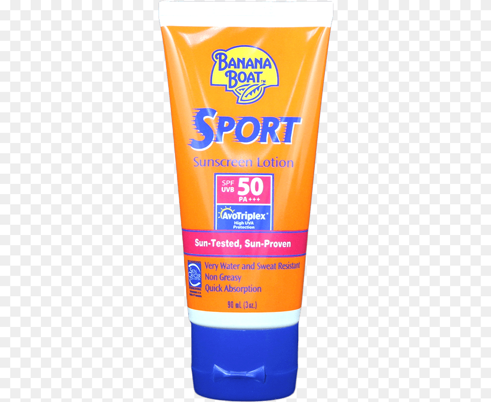 Banana Boat Sunscreen, Bottle, Cosmetics, Lotion, Can Free Transparent Png