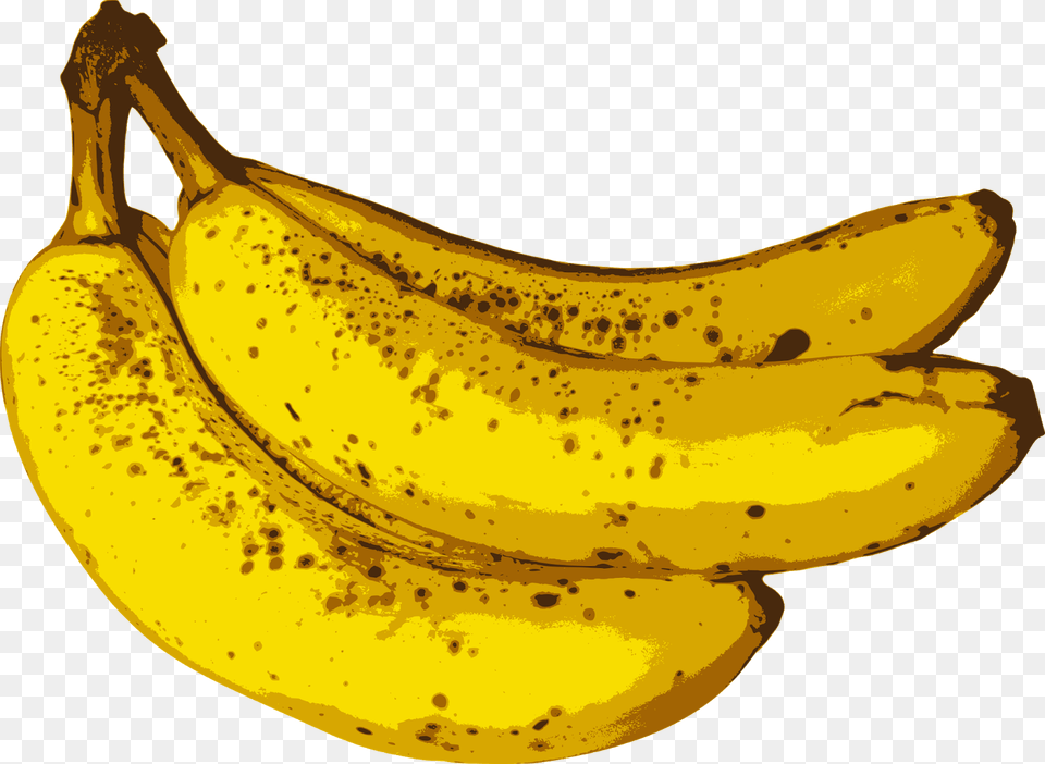 Banana Bunch, Food, Fruit, Plant, Produce Free Png Download