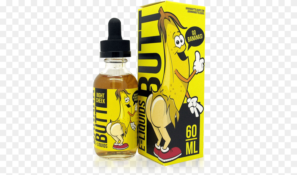 Banana Butt Vape Juice, Bottle, Can, Tin, Food Png