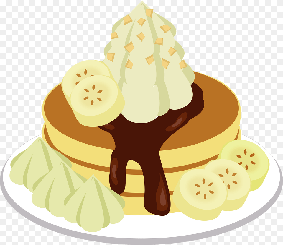 Banana Chocolate Pancake Clipart, Plant, Fruit, Food, Dessert Free Transparent Png