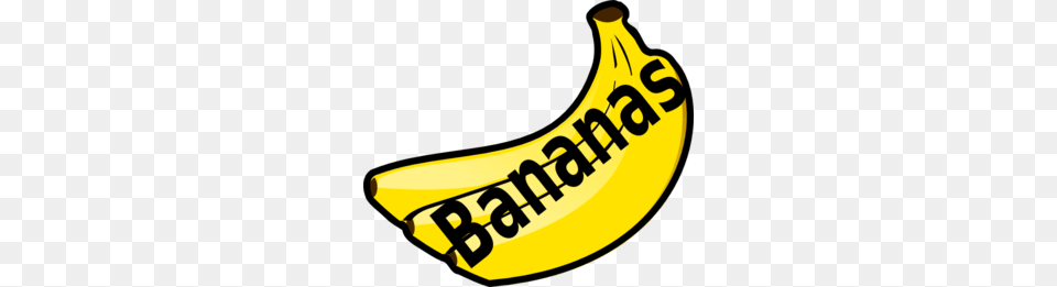 Banana Clip Art, Food, Fruit, Plant, Produce Free Png Download