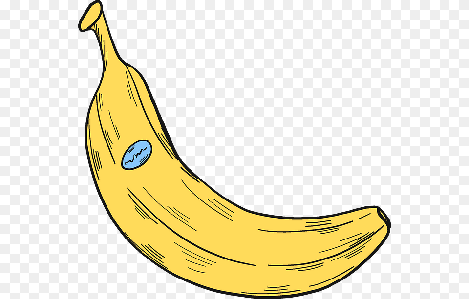 Banana Clip Art, Food, Fruit, Plant, Produce Png Image