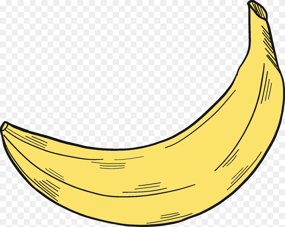 Banana Clipart, Food, Fruit, Plant, Produce Png