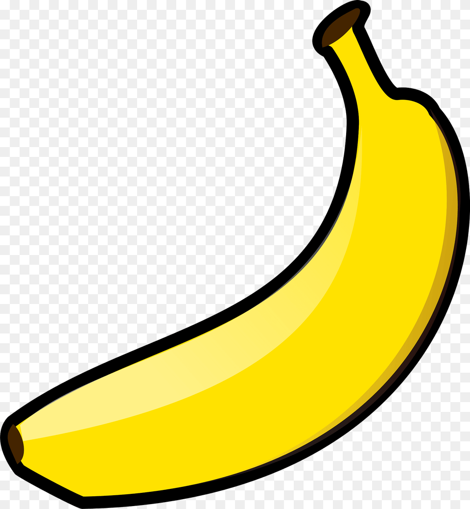 Banana Clipart, Food, Fruit, Plant, Produce Free Png Download