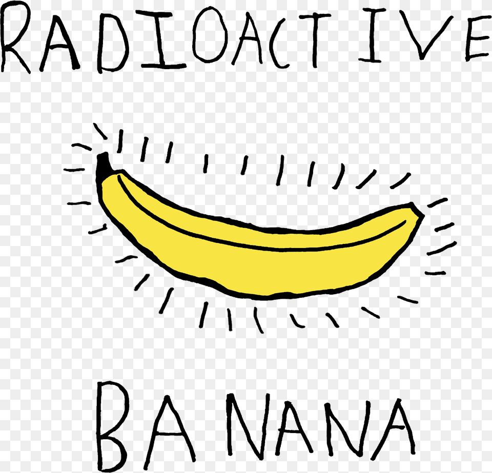 Banana Clipart Eye Radioactive Banana Food, Fruit, Plant, Produce Free Transparent Png