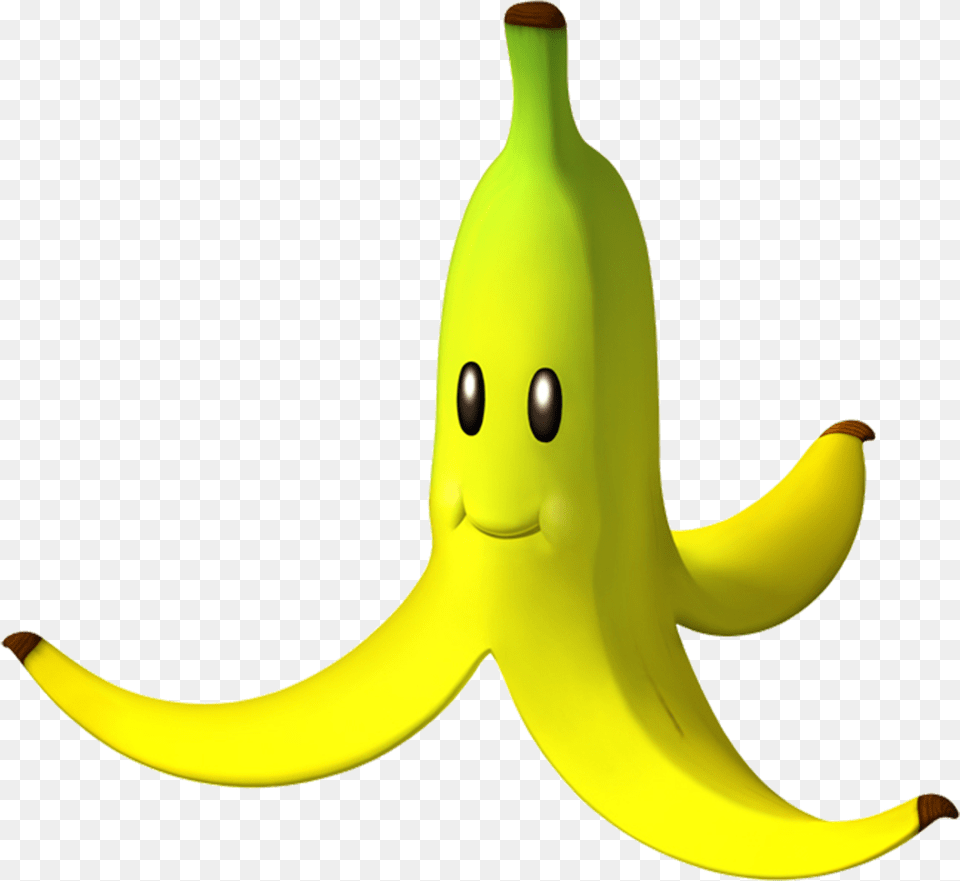 Banana Clipart Mario Mario Kart Banana Peel, Food, Fruit, Plant, Produce Png