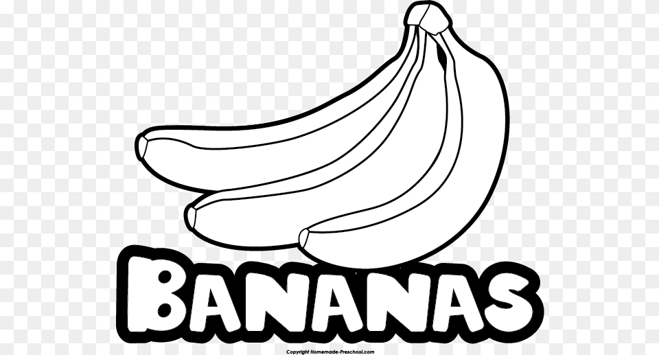 Banana Clipart Name, Food, Fruit, Plant, Produce Free Png Download