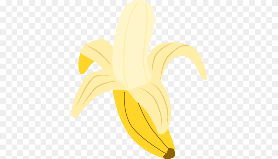 Banana Clipart Peeled Banana Clipart, Food, Fruit, Plant, Produce Free Png