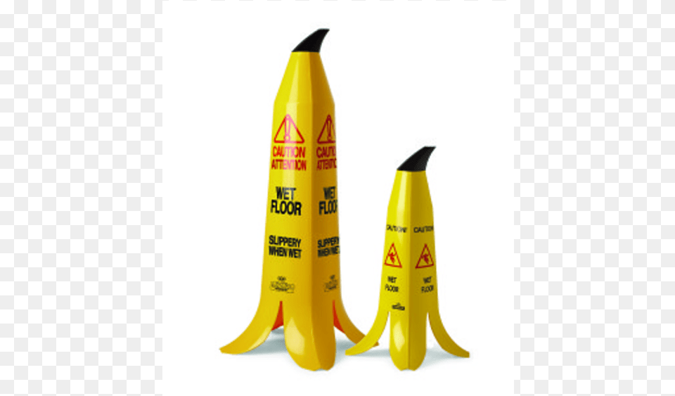 Banana Cone Wet Floor Signs Banana Cone 6 Pack 1 Green Banana, Bottle, Cosmetics Free Png Download