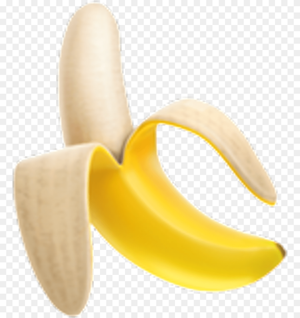 Banana Emoji Apple Ios11 Yellow Banana Emoji Whatsapp, Food, Fruit, Plant, Produce Free Png Download