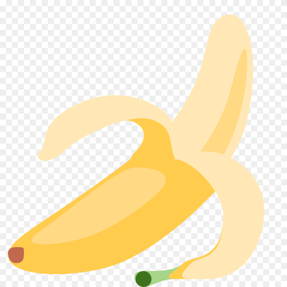 Banana Emoji Clipart, Food, Fruit, Plant, Produce Png