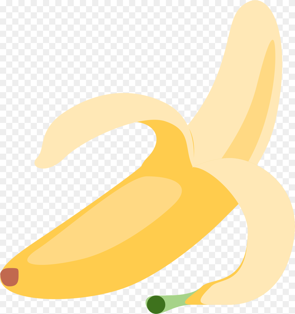 Banana Emoji Twitter, Food, Fruit, Plant, Produce Free Png