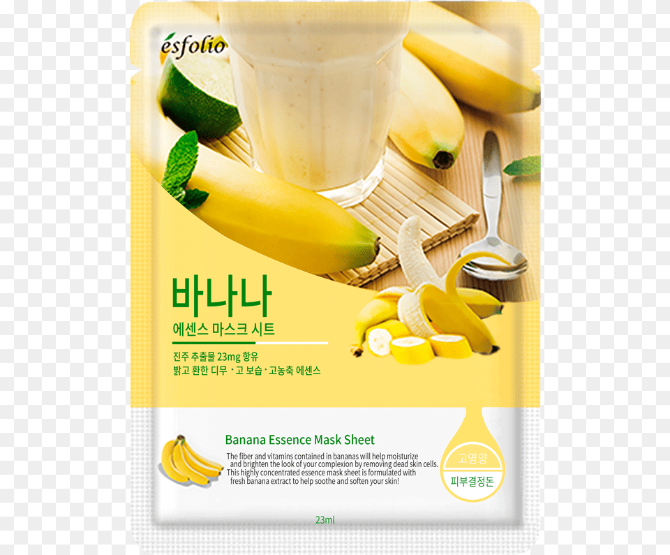 Banana Essence Mask Sheet, Advertisement, Produce, Plant, Fruit Free Png Download