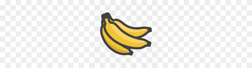 Banana Family Clipart, Food, Fruit, Plant, Produce Png Image