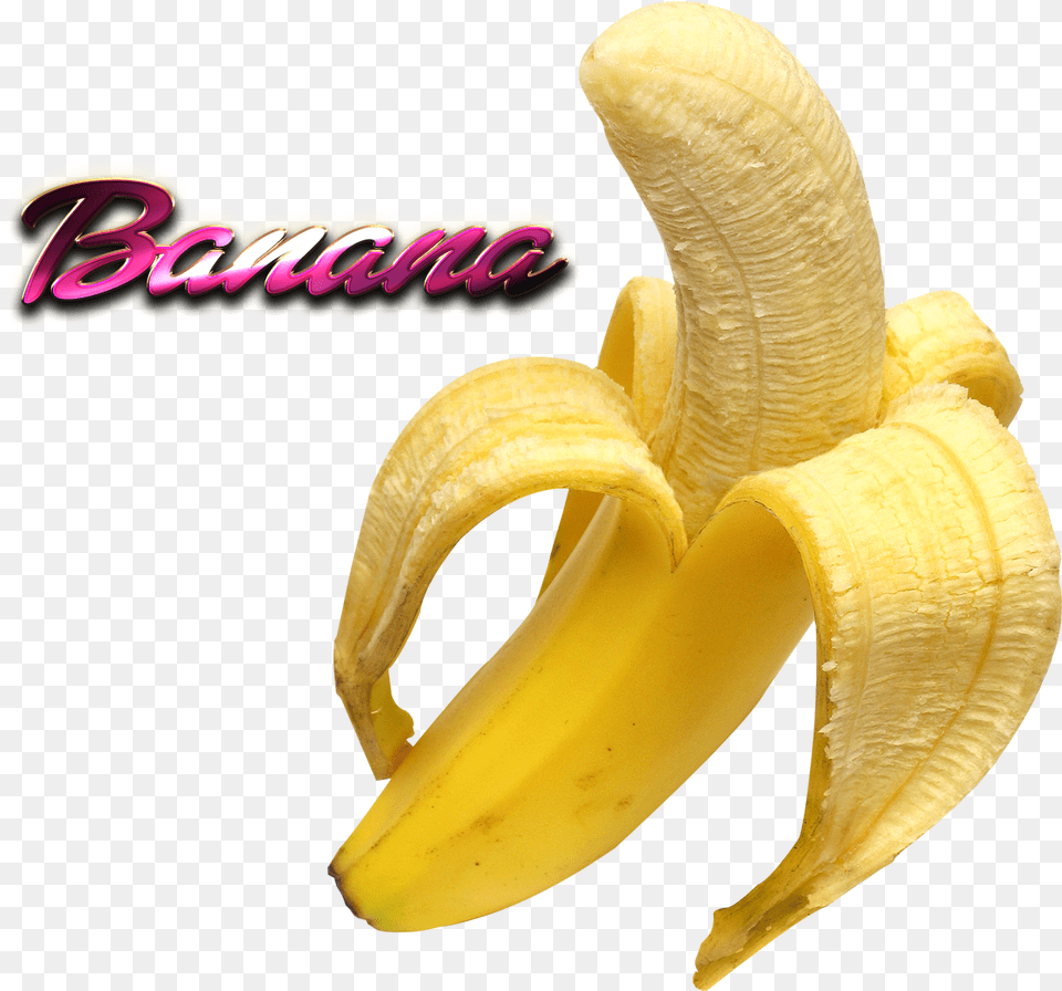 Banana File Background Banana, Food, Fruit, Plant, Produce Png