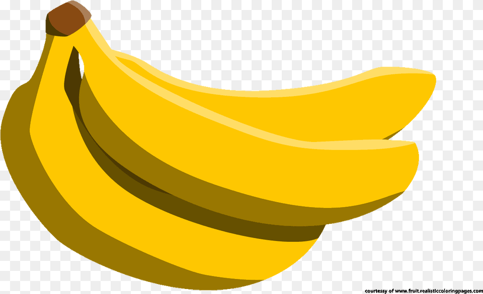 Banana Full Hdq Pictures Ilustrasi Gambar Pisang, Food, Fruit, Plant, Produce Free Png Download