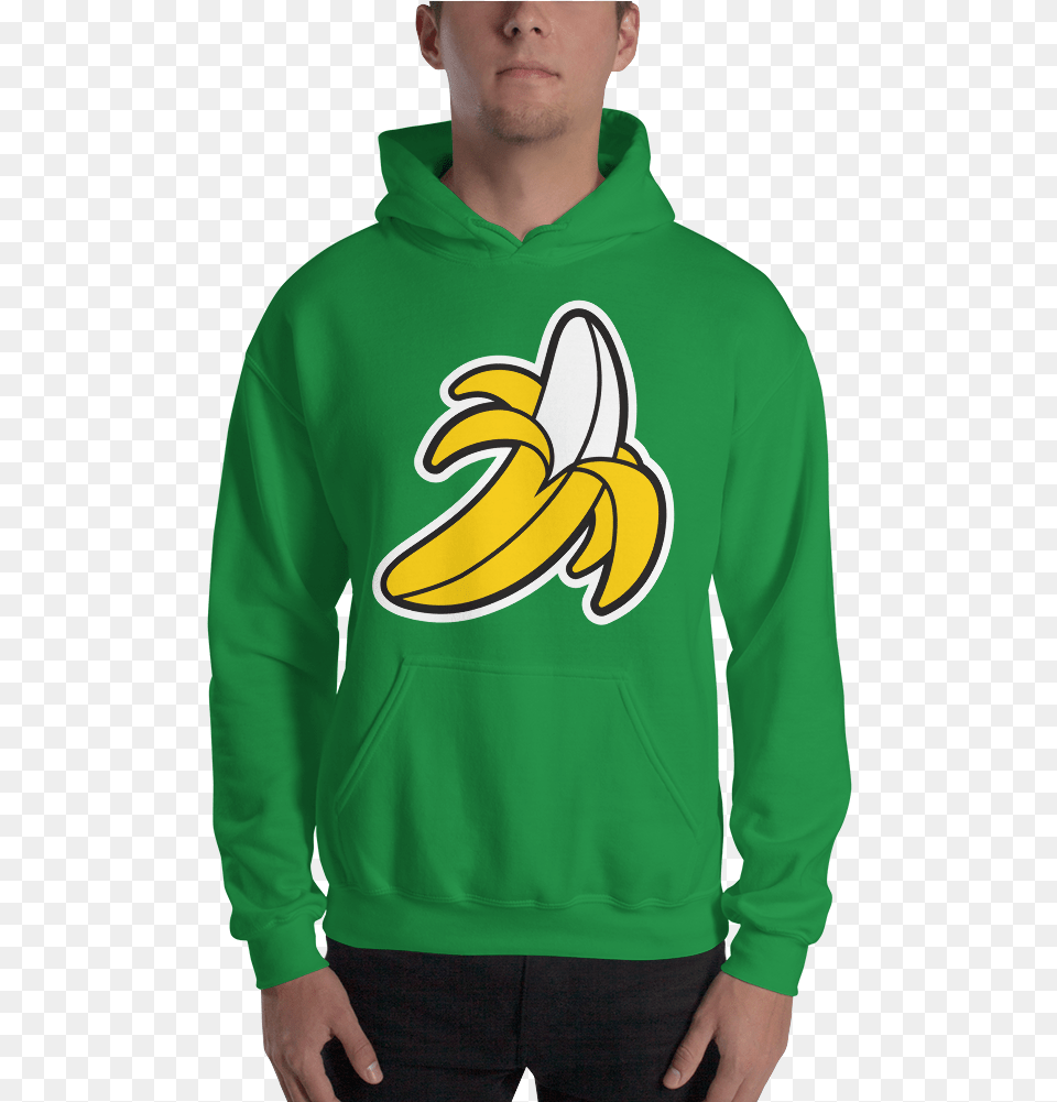 Banana Hoodie Swish Embassy Sweatshirt, Sweater, Produce, Plant, Knitwear Free Png