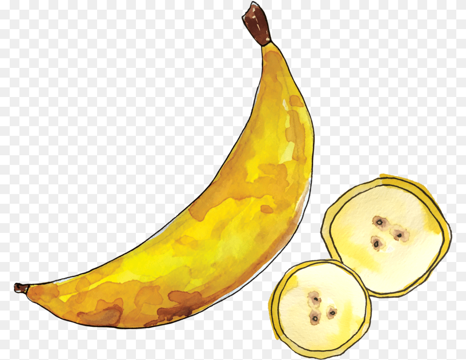 Banana June2018 Lyndsay Portable Network Graphics, Food, Fruit, Plant, Produce Png
