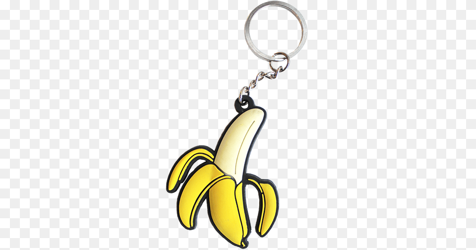 Banana Keychain Minions, Food, Fruit, Plant, Produce Free Transparent Png