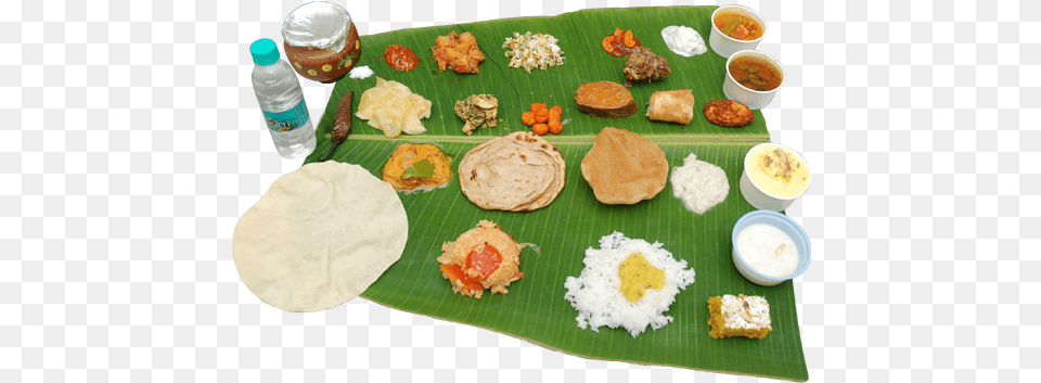 Banana Leaf Rice, Food, Food Presentation, Lunch, Meal Free Png Download