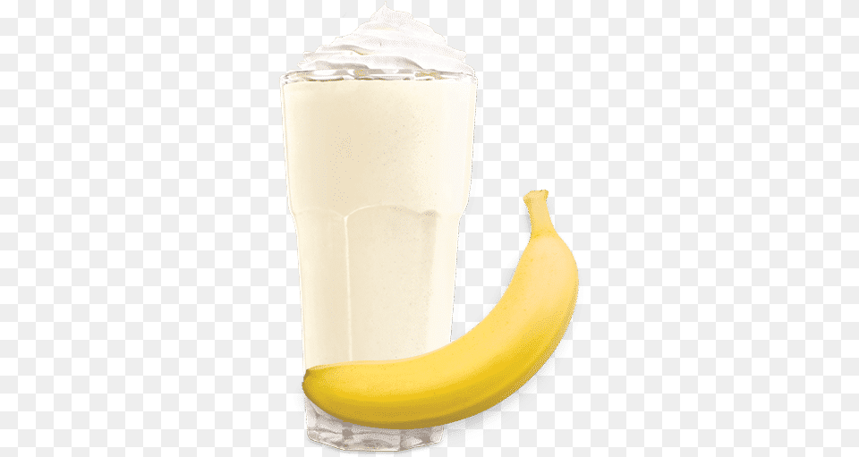 Banana Milkshake Banana, Food, Fruit, Plant, Produce Png