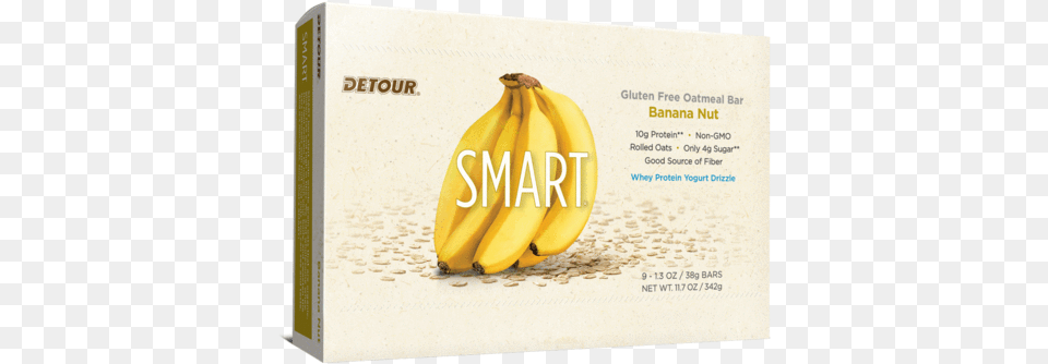 Banana Nut Detour Blueberry Smart Bars 9 X, Food, Fruit, Plant, Produce Png