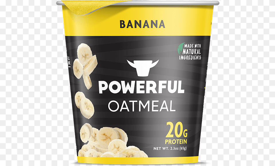 Banana Oatmeal Banana Powerful Oatmeal, Food, Fruit, Plant, Produce Free Png Download