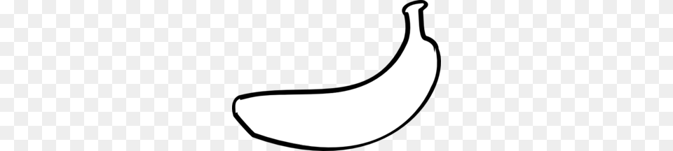 Banana Outline Clip Art Childrens Fun Learning Clip Art, Produce, Food, Fruit, Plant Png
