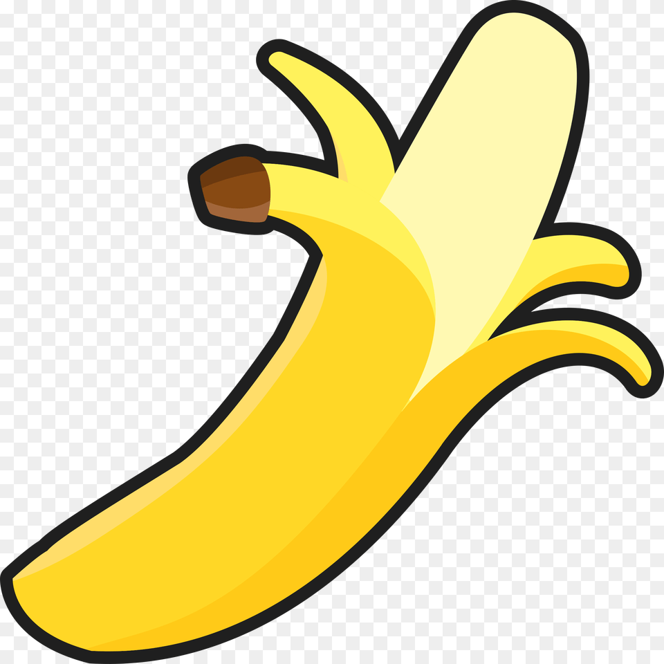 Banana Outline Cliparts, Food, Fruit, Plant, Produce Png