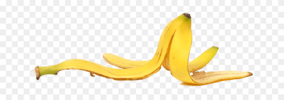 Banana Peel End Up, Food, Fruit, Plant, Produce Png