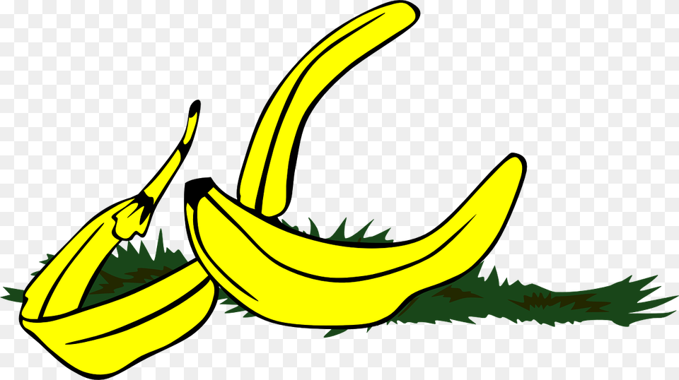 Banana Peel Slippery, Food, Fruit, Plant, Produce Free Png