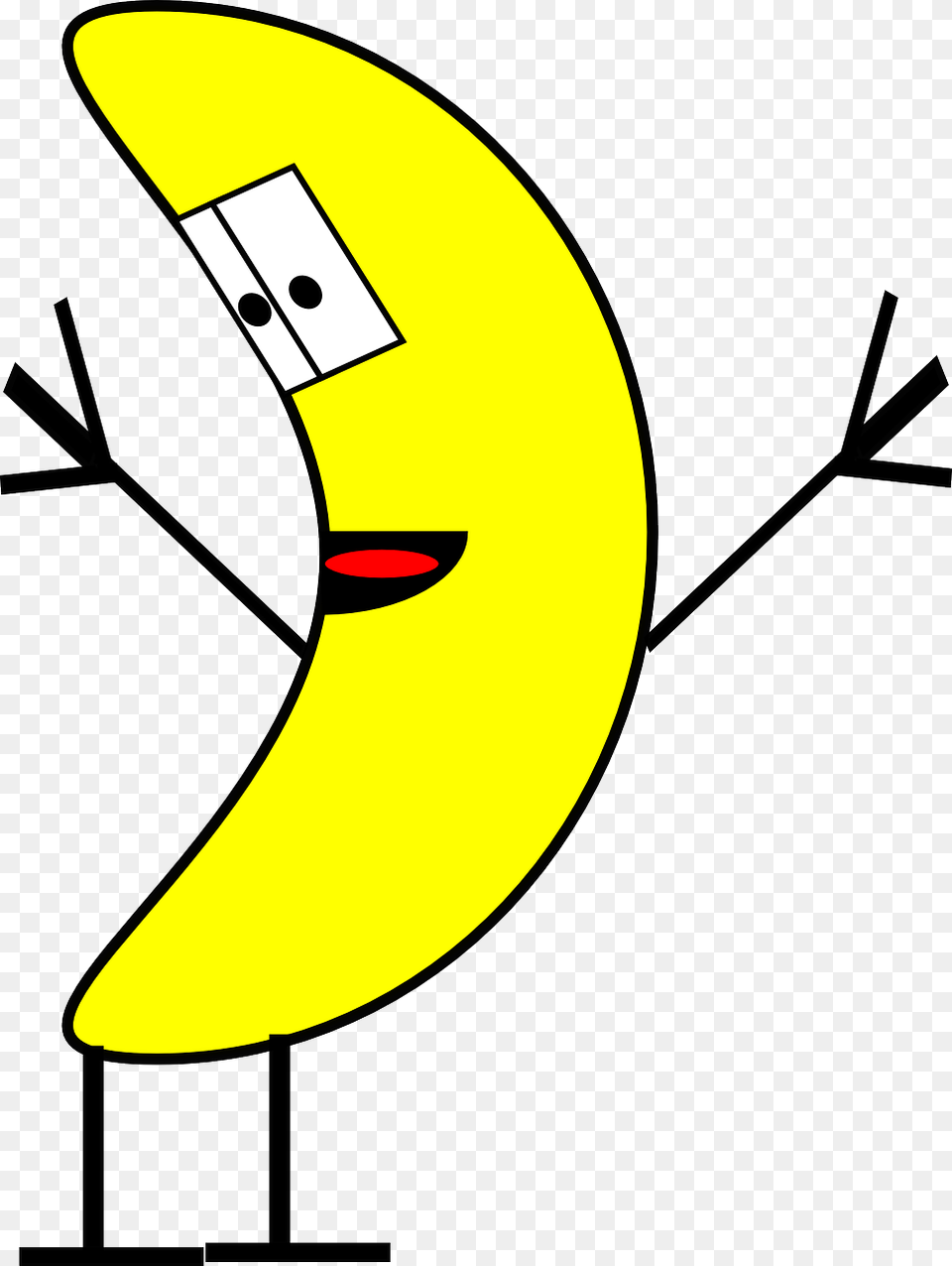 Banana Person Clip Art, Food, Fruit, Plant, Produce Png Image