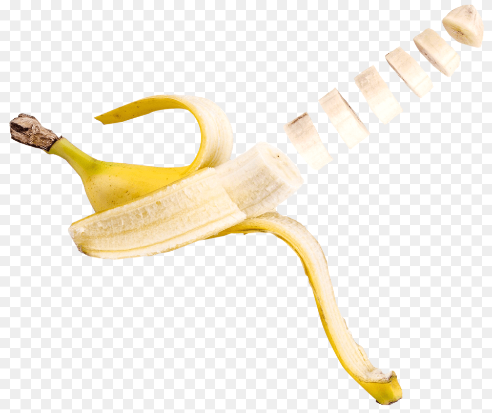 Banana Pieces, Food, Fruit, Plant, Produce Png Image