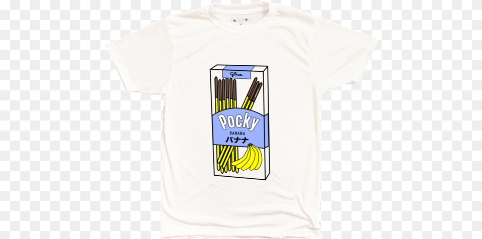 Banana Pocky Tee Banana, Clothing, T-shirt, Food, Fruit Free Png Download