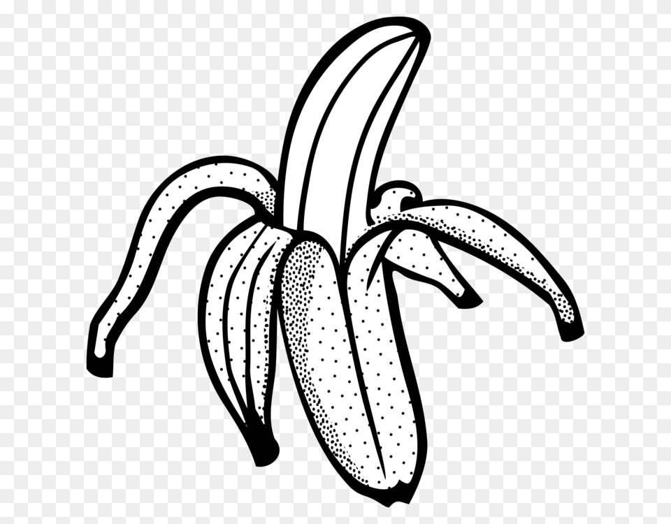 Banana Pudding Banana Bread Line Art Drawing, Food, Fruit, Plant, Produce Png