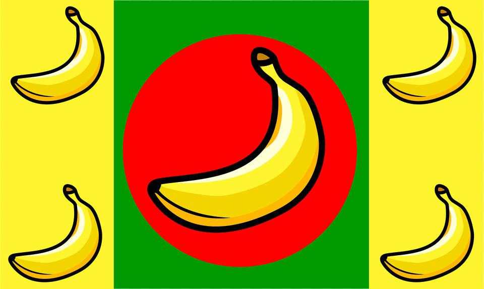 Banana Republic Flag Clipart, Food, Fruit, Plant, Produce Free Transparent Png